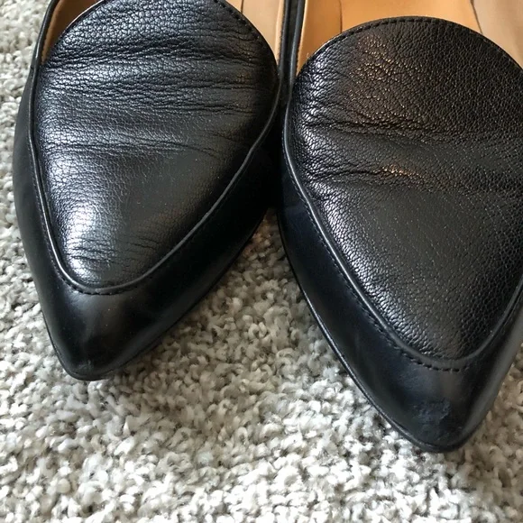 Everlane black leather modern point loafer 9 - Picture 4 of 7
